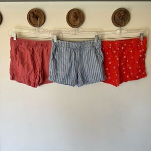 Old navy linen blend shorts bundle youth girls size XL 14